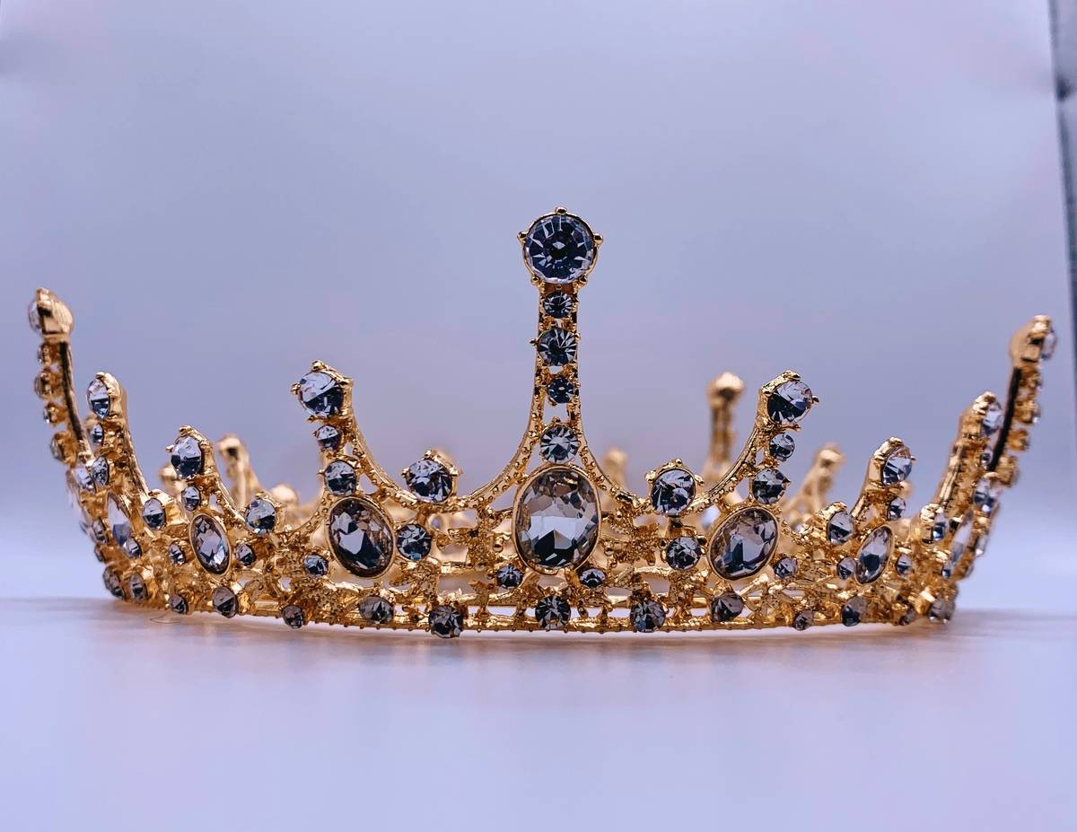 close-up of handmade bohemian wedding tiaras featuring organic shapes and mixed metallics